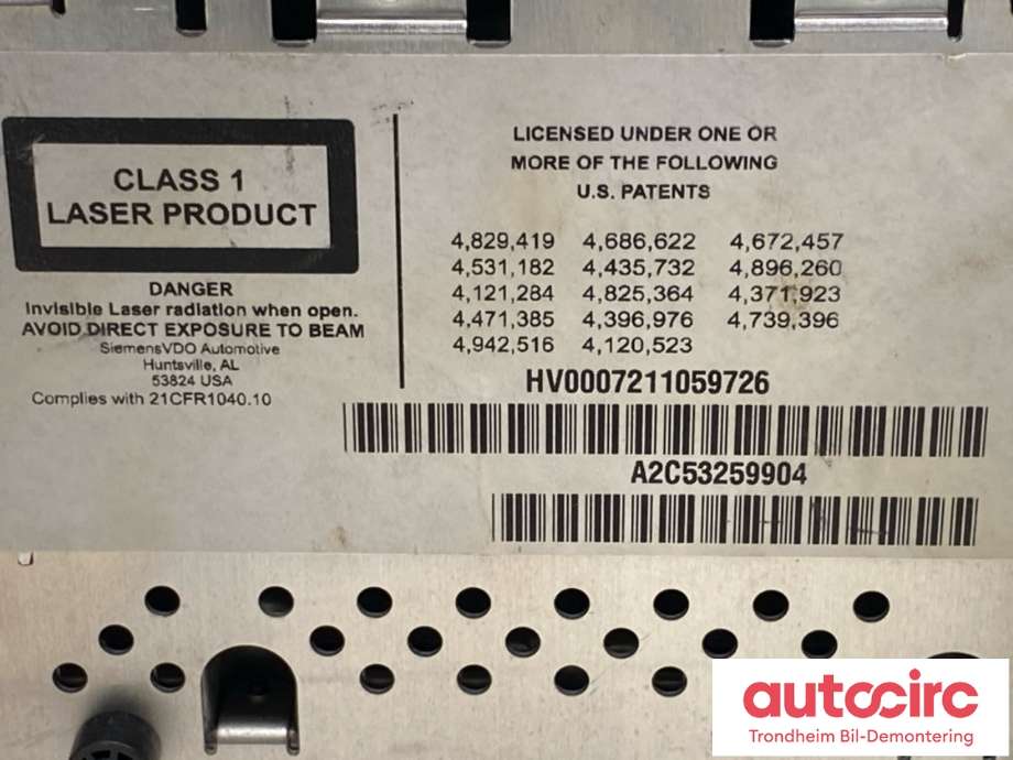 Bilstereo til BMW X5 2007-2013 (E70) (E70) (65 83 9 165 854|)