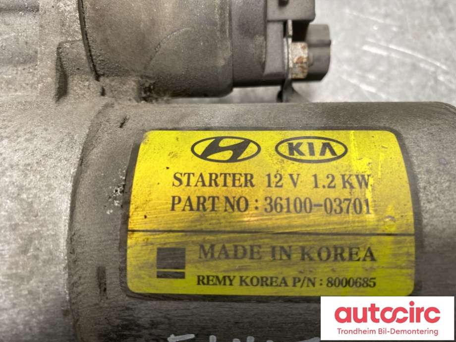 Starter til Hyundai i30 2017-2020 (Type III)  (36100 03701|)