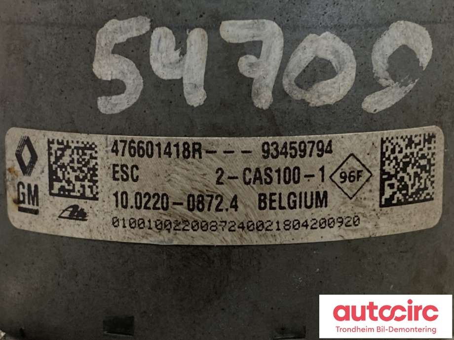 ABS sentral til Opel Vivaro B 2014-2019 (95524008|)