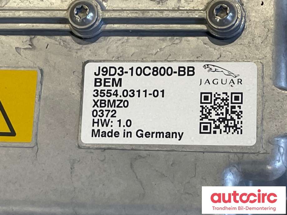Batteripakke elbil til Jaguar I-PACE 2018-->> (90 KWH|T4K16281|M9D310B759AE| 431124566| M9D310B759AJ|)