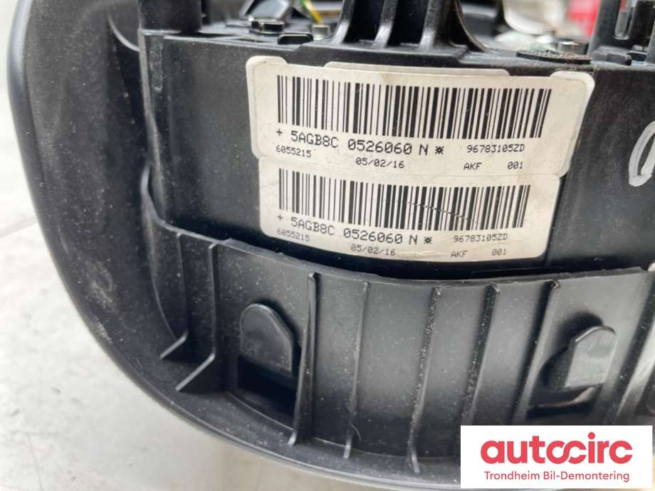 Airbag rattpute til Peugeot 308 2013-2021 (Type II) (96783105ZD|)