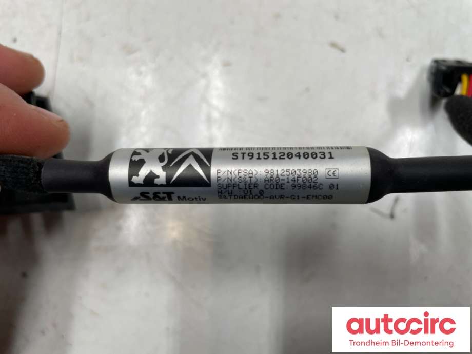 Parkeringskamera bak til Peugeot 308 2013-2021 (Type II)  (9812503980|98 051 420 80|)