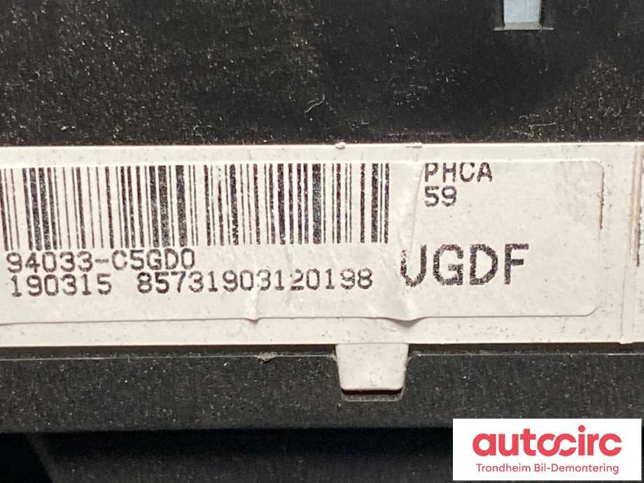 Instrumentpanel til Kia Sorento 2016-->> Type III  (94033-C5GD0|)