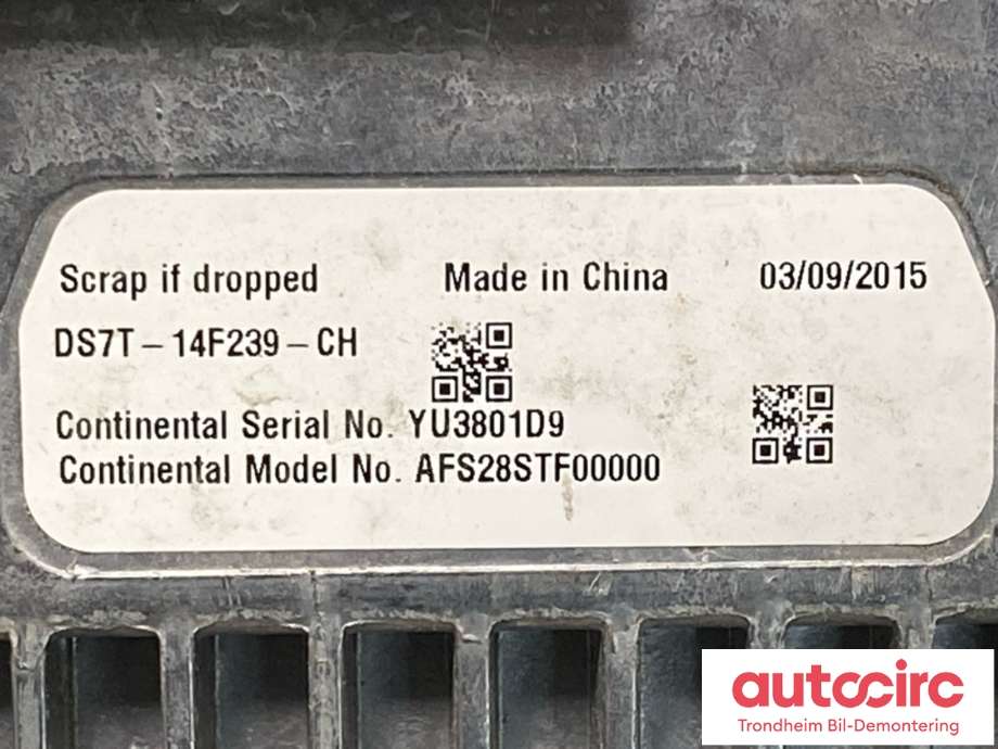 Bilstereo navigasjon skjerm til Ford Mondeo 2014-2019 (Type V, Fase 1)  (DS7T-14F239-CH|5308885|DS7T-18B955-FB)