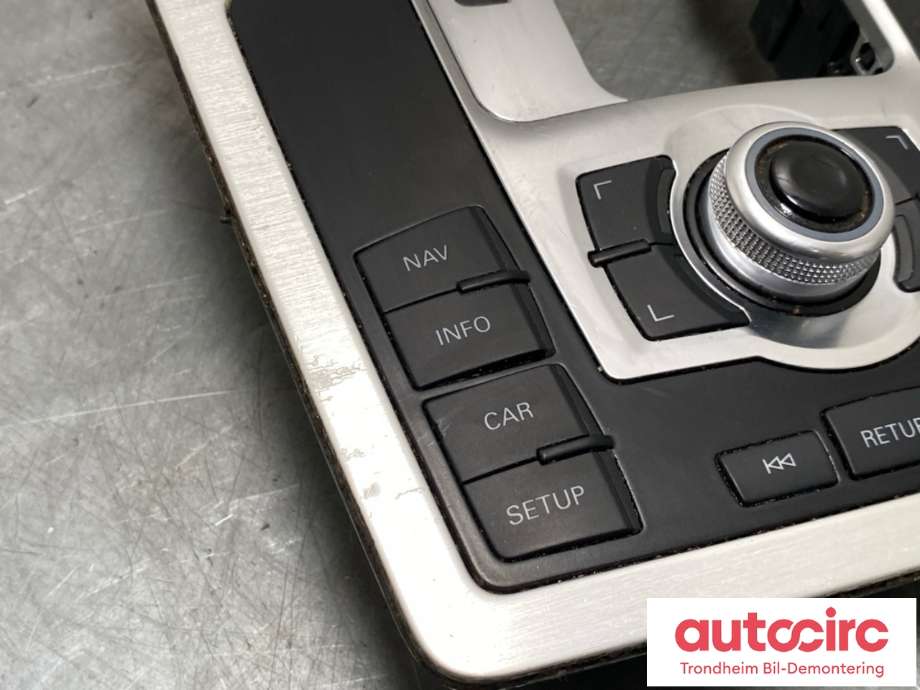 Bilstereo navigasjon betjeningspanel til Audi Q7 2010-2015 (Type I, Fase 2) (4L0 919 611 B|)