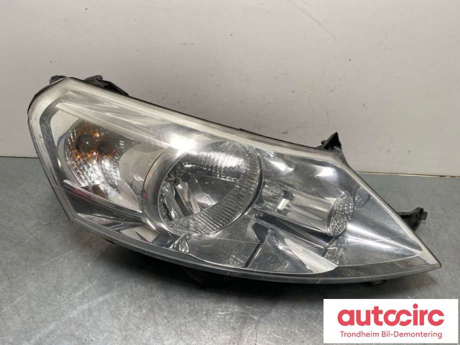 Frontlykt høyre halogen til Peugeot Expert, 2007-2016 (Type II)  (6206 L0)