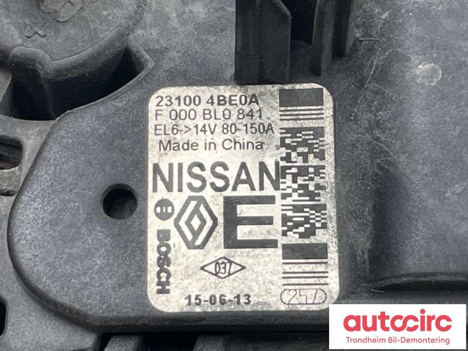 Dynamo diesel til Nissan X-Trail 2014-2022 (T32) (T32) (231004BE0A|)