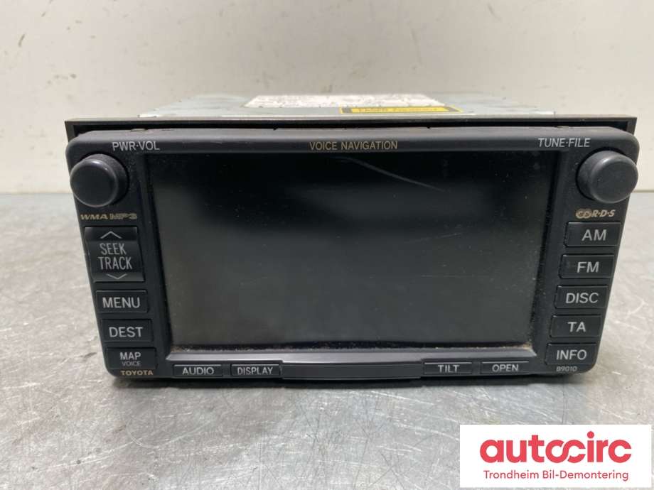 Bilstereo navigasjon skjerm til Toyota Avensis, 2003-2008 (Type II)  (86840YY021)