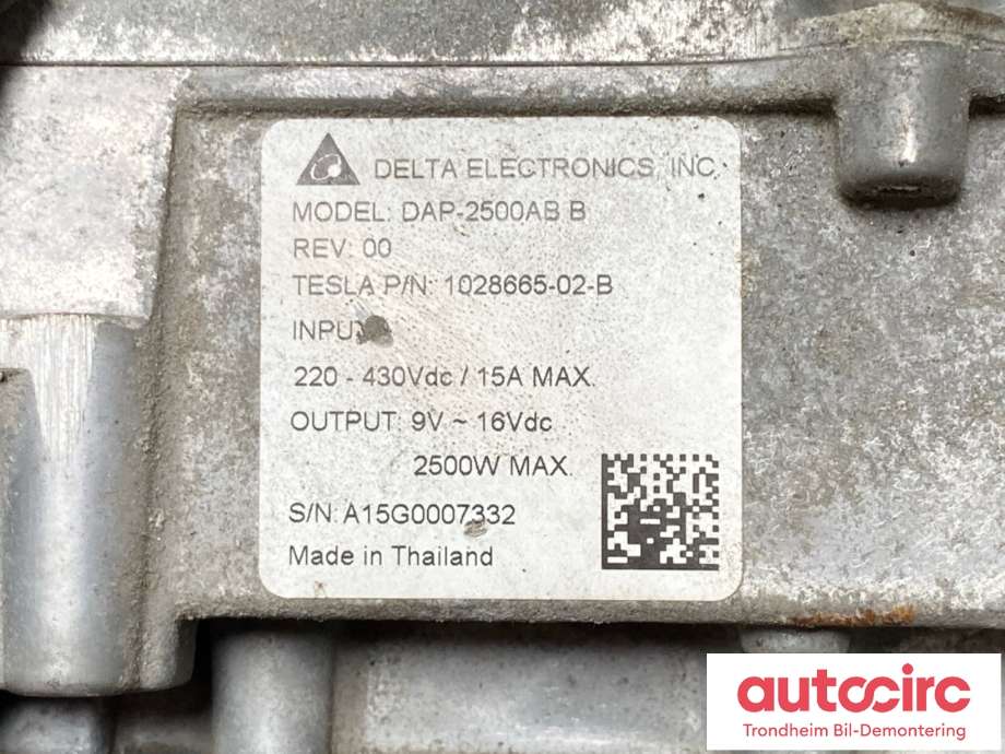 DCDC converter elbil til Mercedes B-Klasse, electric drive 2014-2018 (W242) (W242) (DELTA ELECTRONICS|A 242 342 47 00|)