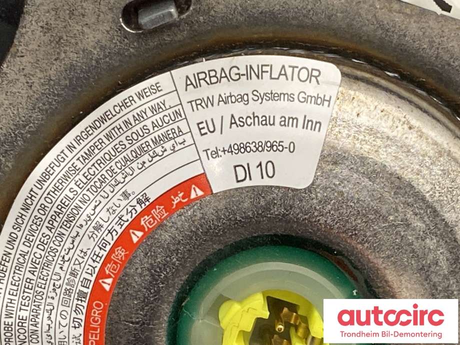 Airbag rattpute til Nissan Qashqai 2014-2021 (Type II) (98510-4EA1A|)