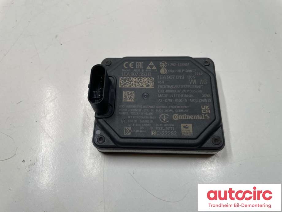 Sensor radar til VW ID.4, 2020-->>  (1EA907550B)