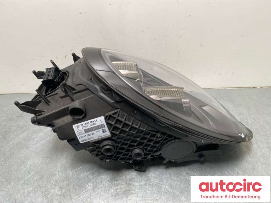 Frontlykt venstre full-LED til Porsche 911 2012-2019 (991) (991) (991 631 963 62|991 631 963 65|)