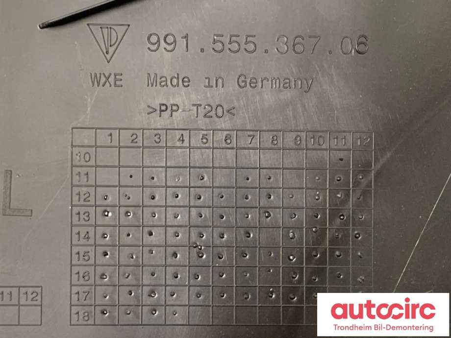 Panserrom deksel (Frunk Cover) til Porsche 911 2012-2019 (991) (991) (991 555 367 70|991 555 367 06|)