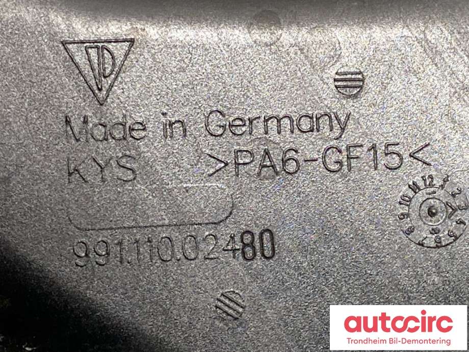 Luftslange innsug til Porsche 911 2012-2019 (991) (991) (RIGHT SIDE|991 110 024 80|)