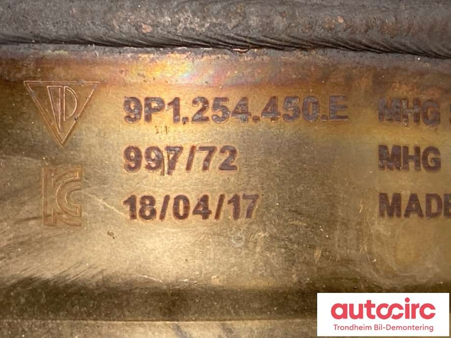Katalysator til Porsche 911 2012-2019 (991) (991) (9P1 254 450 B|9P1 254 450 E|9P1 253 836)