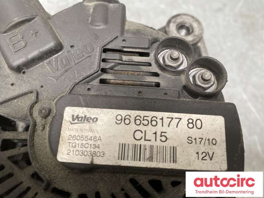 Dynamo diesel til Citroën C4 2004-2011 (Type I)  (9665617780|5705 AS|5705 NH| 5705 EY)