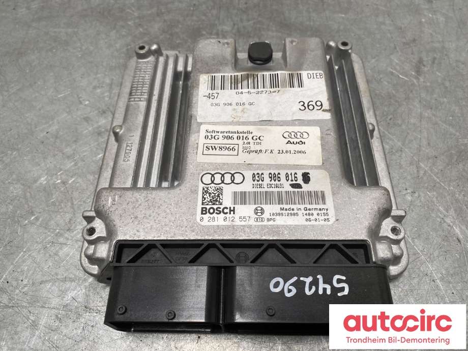 Styreenhet motor til Audi A6 2005-2008 (Type III, Fase 1) (C6) (C6) (03G906016GC|)