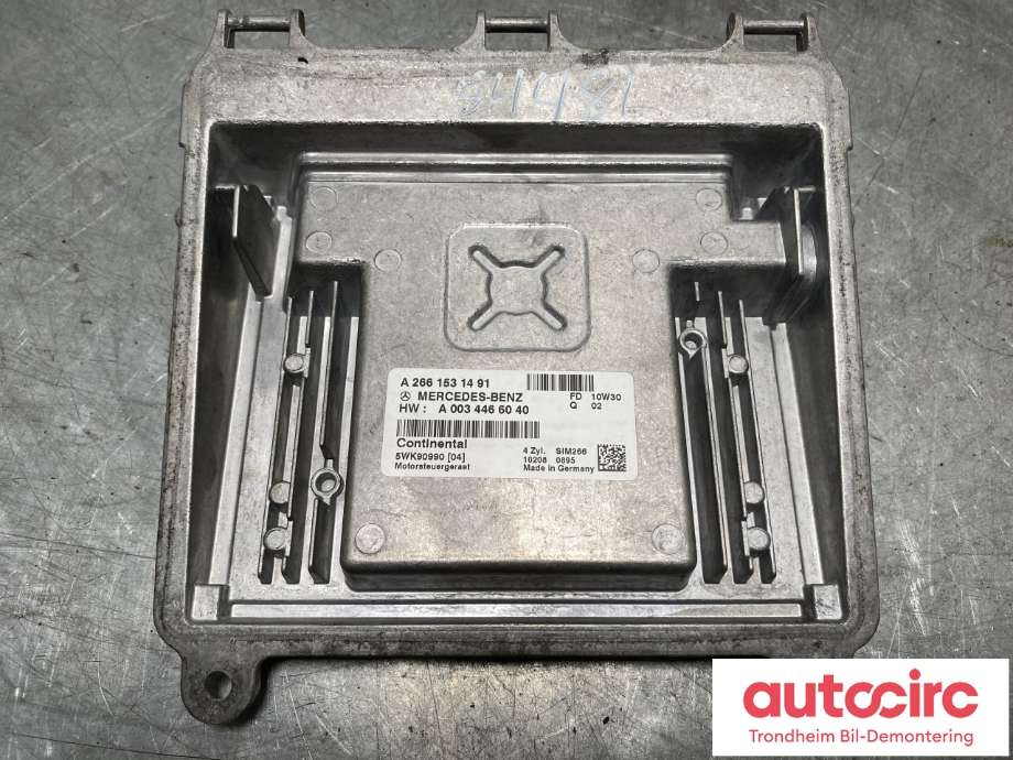 Styreenhet motor til Mercedes B-Klasse 2008-2011 (Fase 2) (W245) (W245) (A0034466040|)