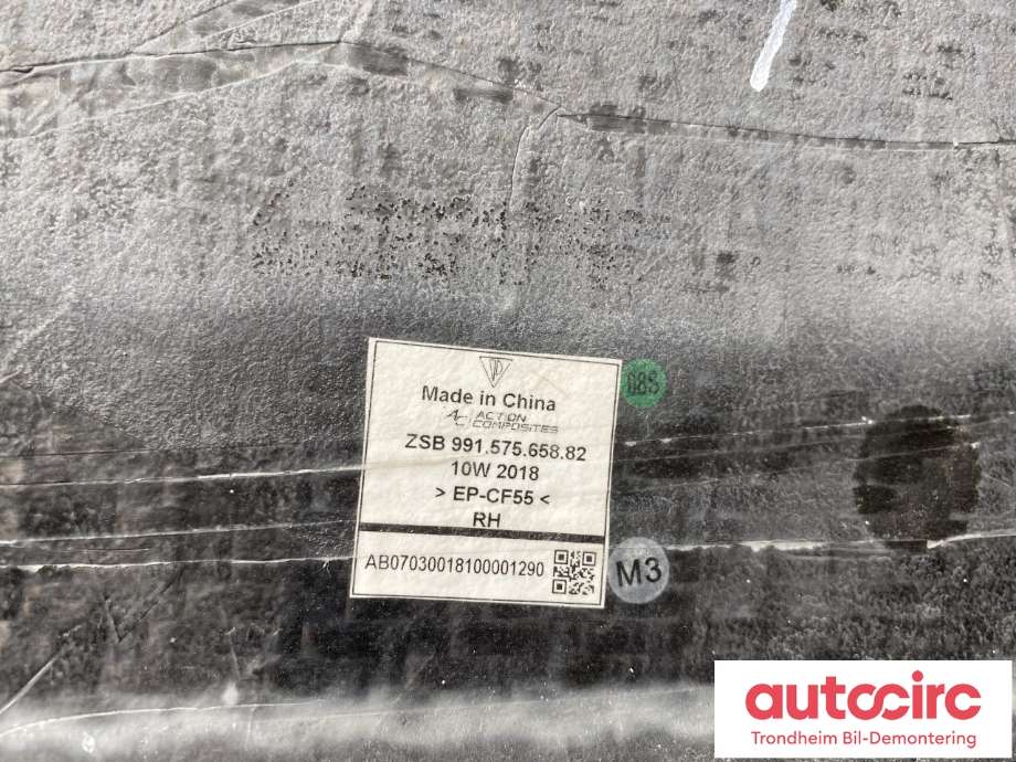Radiator kappe til Porsche 911 2012-2019 (991) (991) (991 575 658 82|)