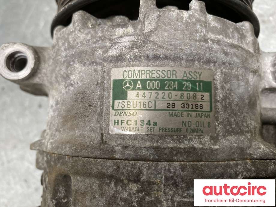Aircondition kompressor til Mercedes SLK 1997-2004 (R170) (R170) (A0002342911|A 000 230 70 11|)