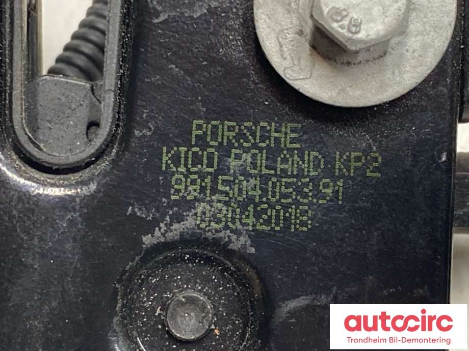 Baklukelås til Porsche 911 2012-2019 (991) (991) (991 504 053 91|99162411803|991 504 117 20| 991 504 553 20)