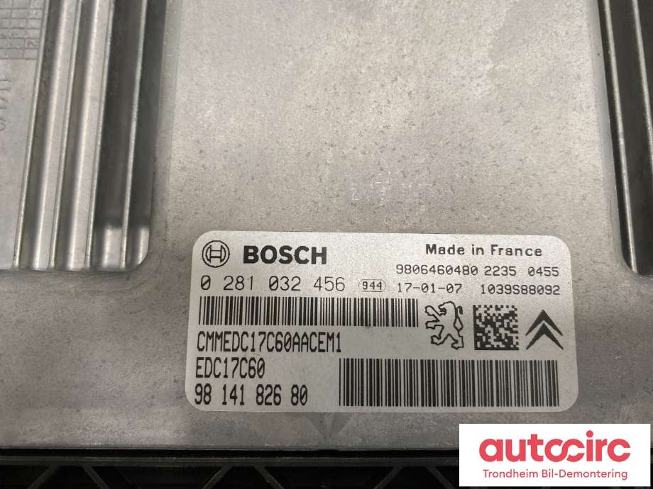 Styreenhet motor til Peugeot Partner 2015-2019 (Type II, Fase 2)  (1613645280|)