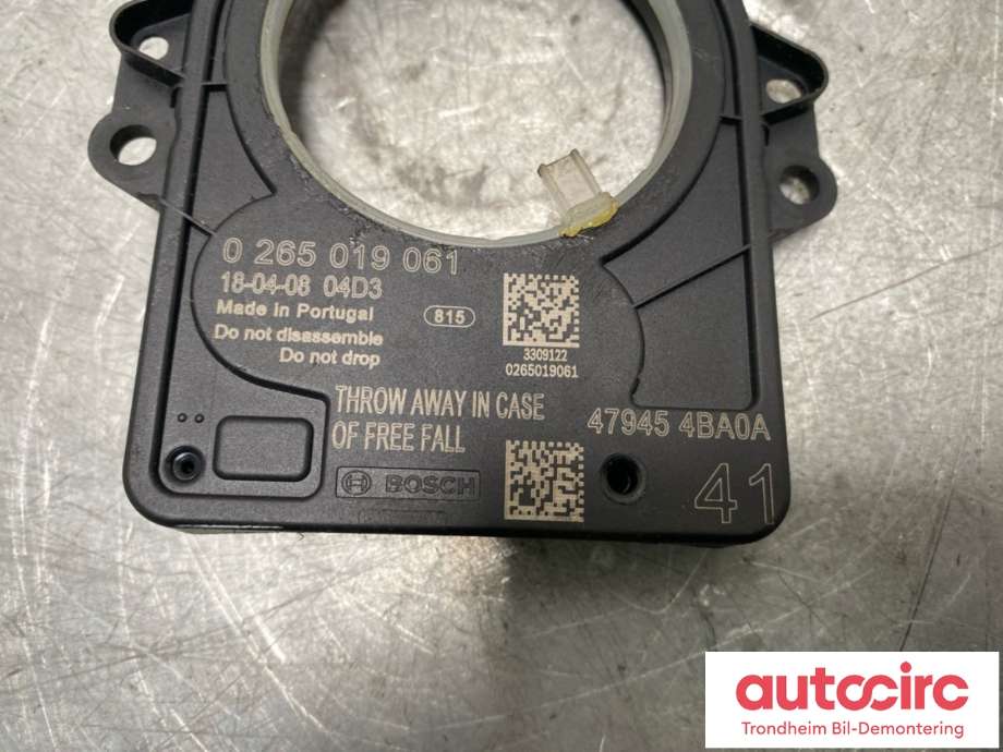 Sensor rattvinkel til Nissan Qashqai 2014-2021 (Type II)  (479454BA0A|)