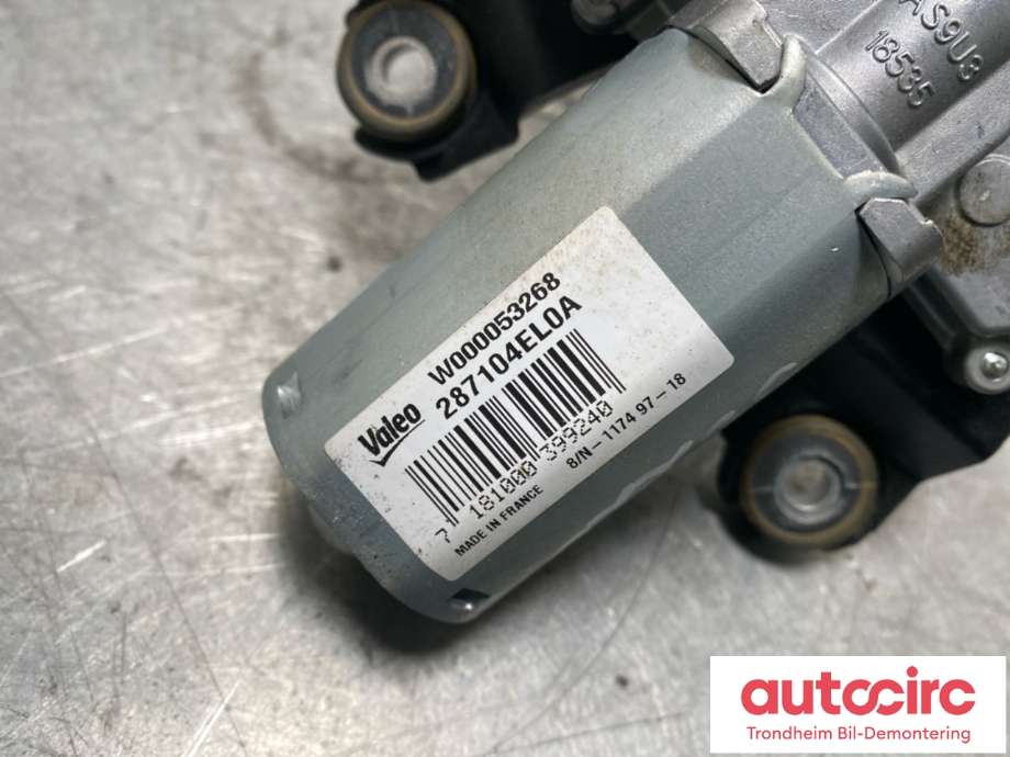 Viskermotor bakrute til Nissan Qashqai 2014-2021 (Type II)  (287104EL0A|)