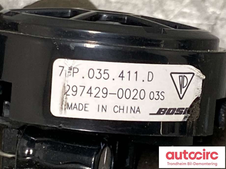 Bilstereo høyttaler til Porsche 911 2012-2019 (991) (991) (7PP035411D|)