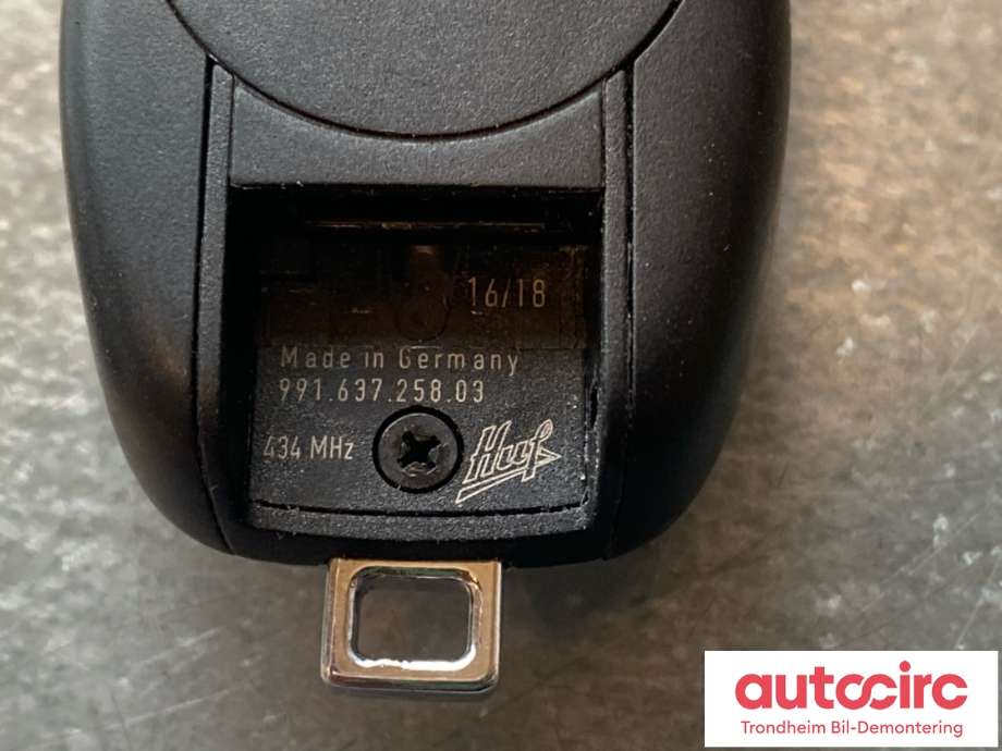 Nøkkel til Porsche 911 2012-2019 (991) (991) (991 637 963 03|991 637 963 23|)
