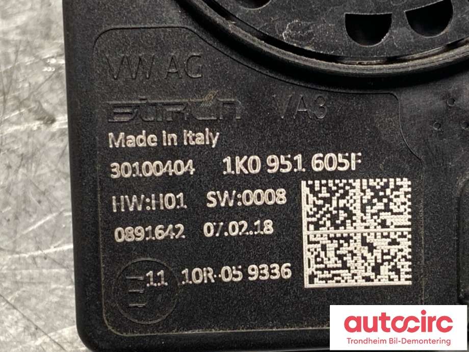 Alarm til Porsche 911 2012-2019 (991) (991) (1K0951605F|1K8 951 605 B|)