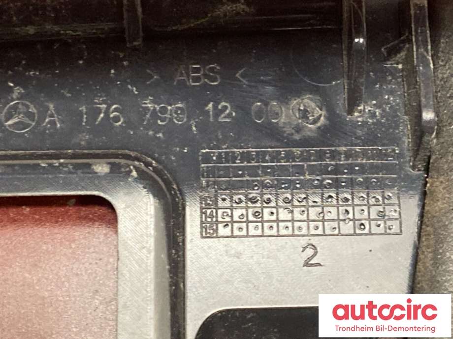 Spoiler bakluke til Mercedes A-Klasse 2012-2018 (W176) (W176) (A 176 790 01 00|)