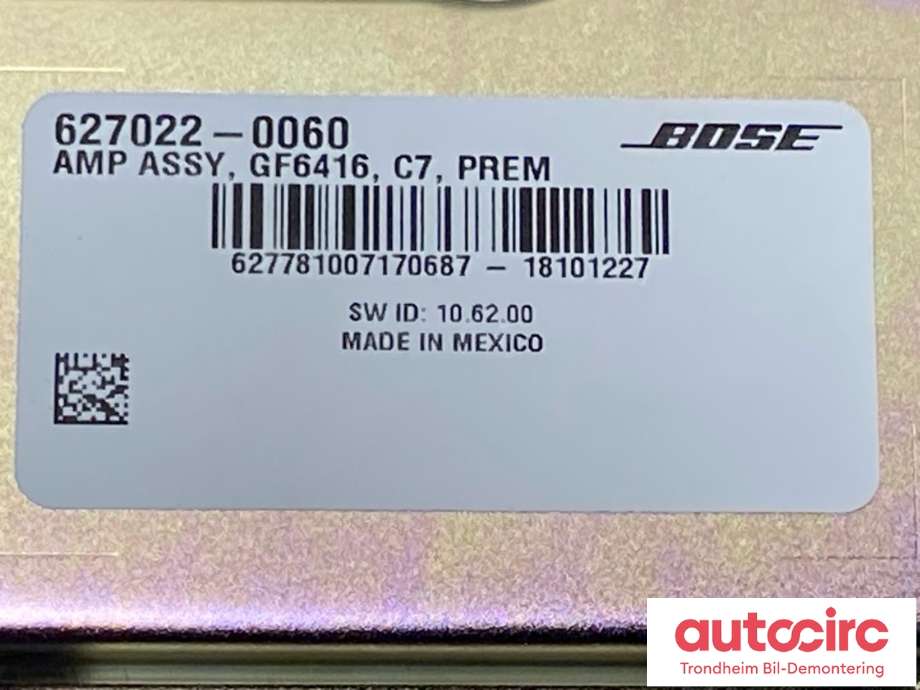 Bilstereo forsterker til Porsche 911 2012-2019 (991) (991) (4G5035223E|)