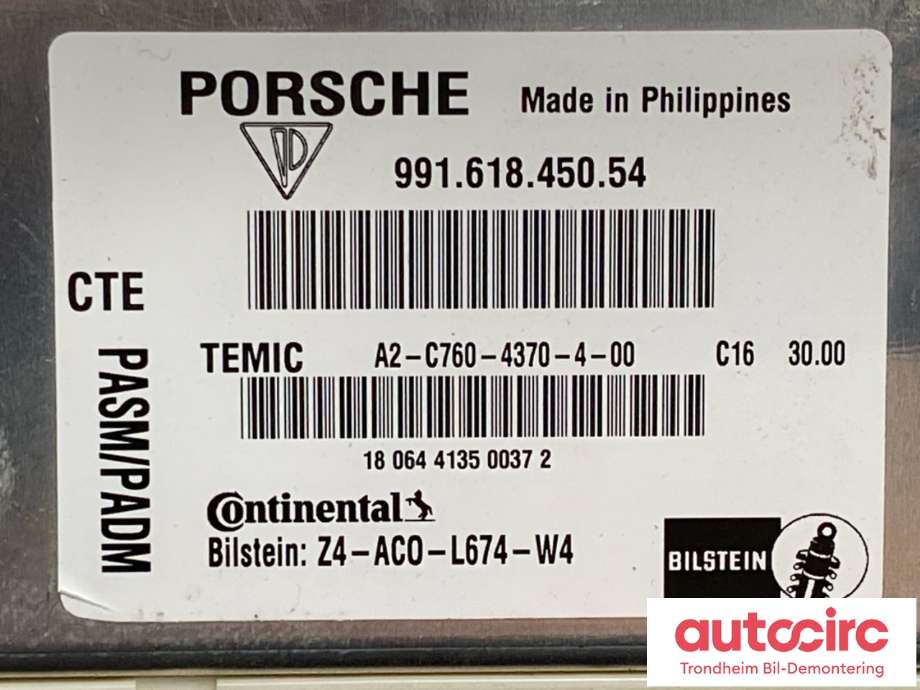 Styreenhet diverse til Porsche 911 2012-2019 (991) (991) (99161845054|99161845053|)