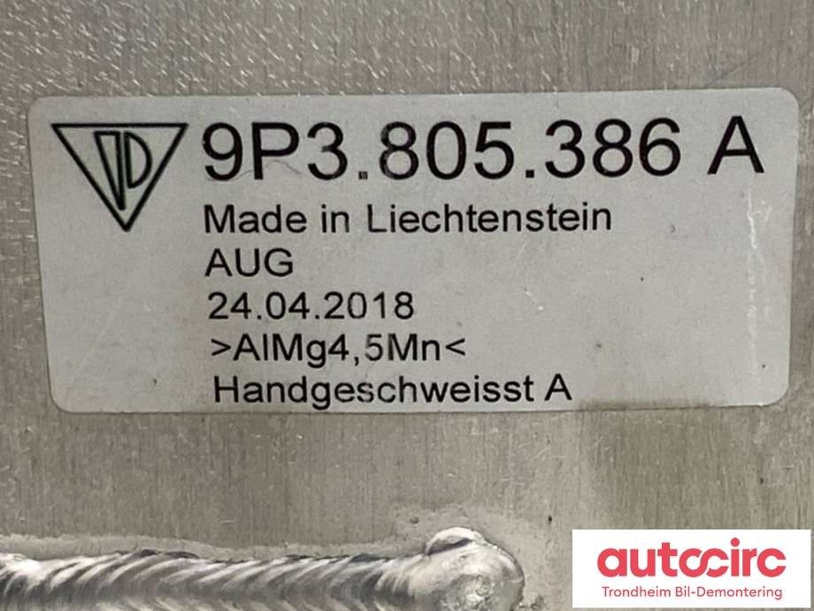 Spylertank til Porsche 911 2012-2019 (991) (991) (9P3805386A|9P3805387|)