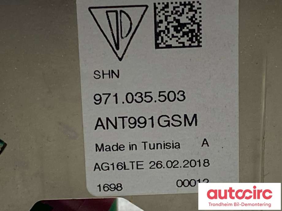 Antenne til Porsche 911 2012-2019 (991) (991) (971035503|)