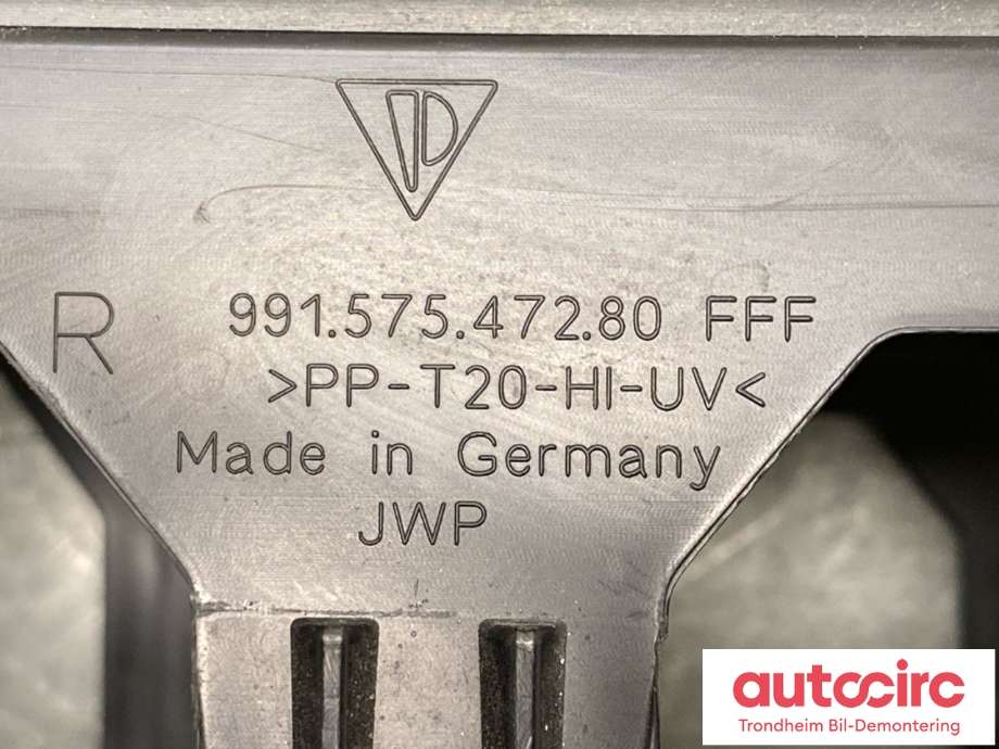 Radiator kappe til Porsche 911 2012-2019 (991) (991) (99157547280|)