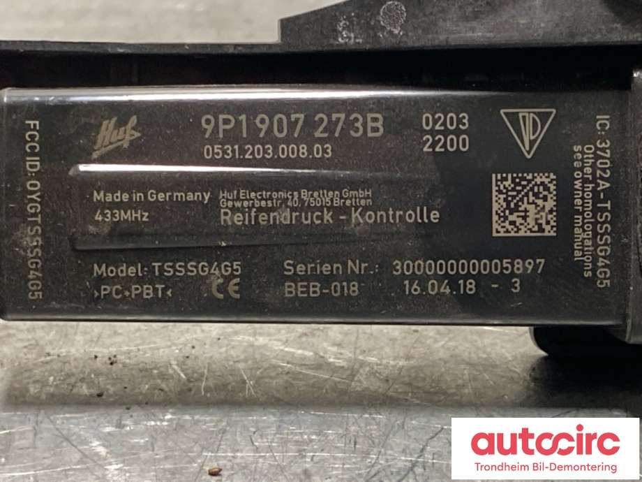 Styreenhet diverse til Porsche 911 2012-2019 (991) (991) (9P1907273B|)