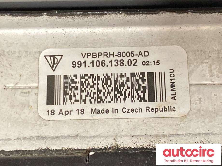 Radiator (automat gir) til Porsche 911 2012-2019 (991) (991) (99110603890|99110613802|)
