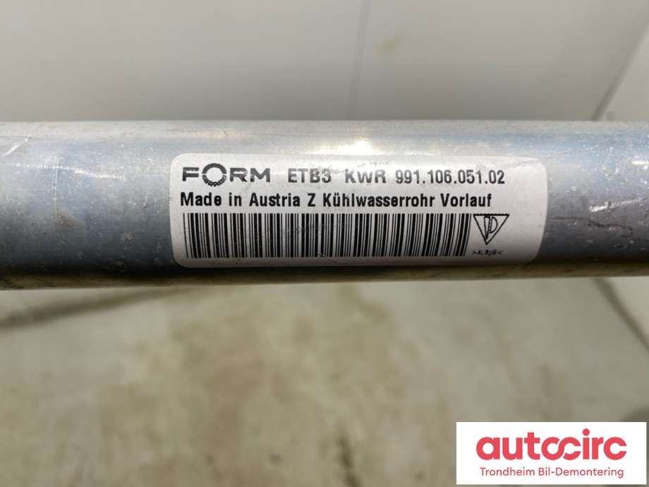 Trykkrør til Porsche 911 2012-2019 (991) (991) (991 106 051 02|)