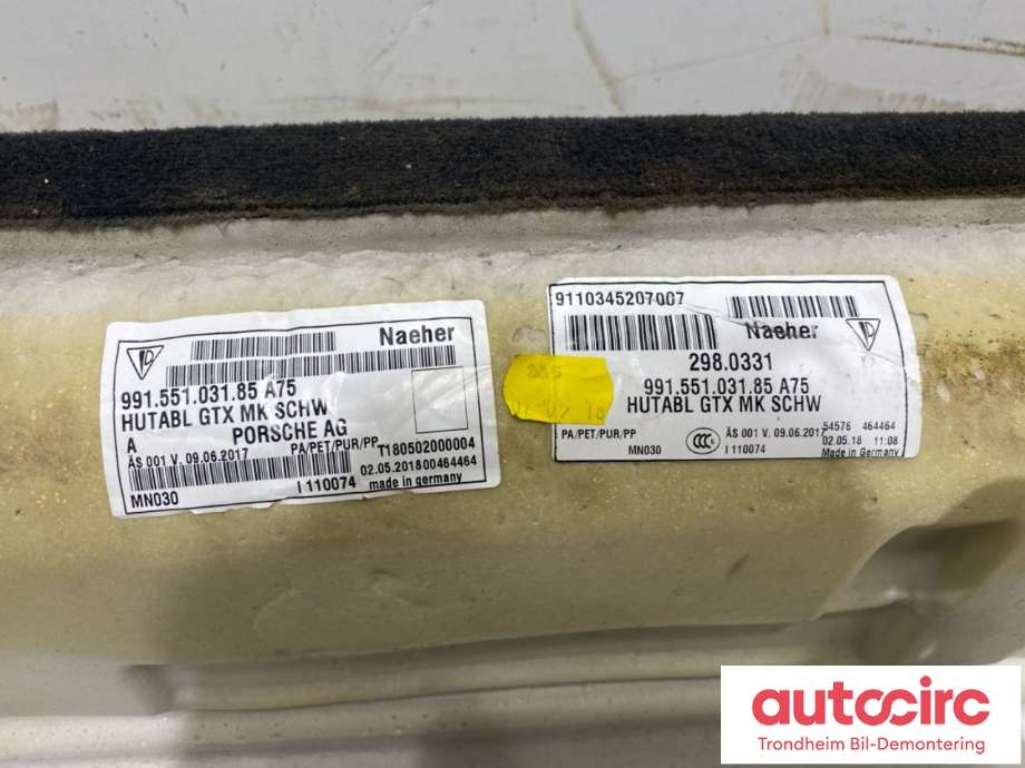 Innredning diverse til Porsche 911 2012-2019 (991) (991) (991 551 031 85|)