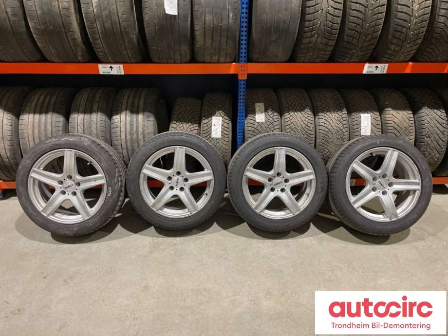 Hjulsett aluminium sommer til VW Caddy 2010-2015 (Type III, Fase 2)  (17 TOMMER|225/50R17 98Y|PROD: 1924|5-6MM)