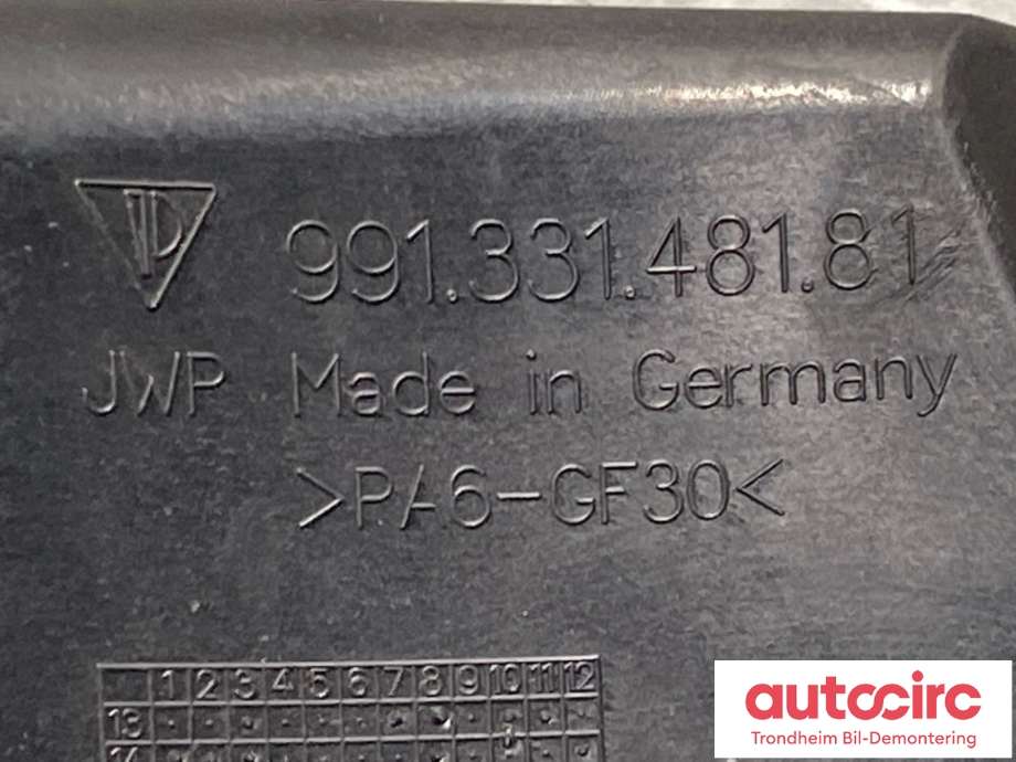 Luftslange innsug til Porsche 911 2012-2019 (991) (991) (99133148181|)
