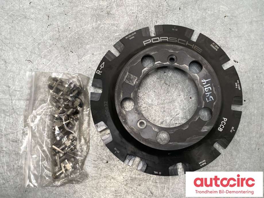 Bremseskive bak til Porsche 911 2012-2019 (991) (991) (99135241085|9GT 615 602 D|)