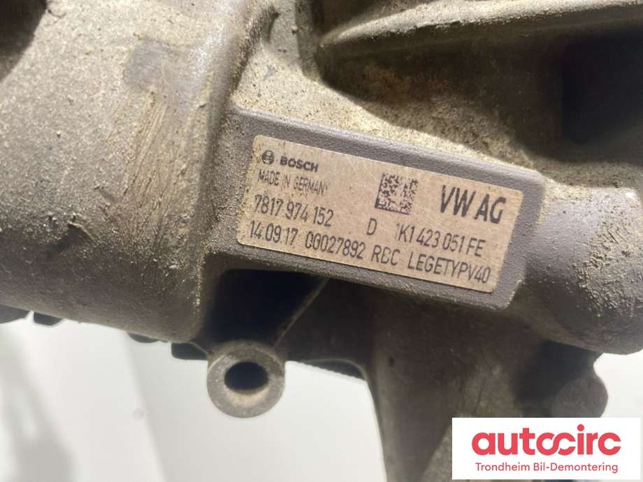 Tannstang elektrisk til VW Caddy 2015-2020 (Type III, Fase 3)  (1K1 423 055 M|1K1 423 055 MX|)