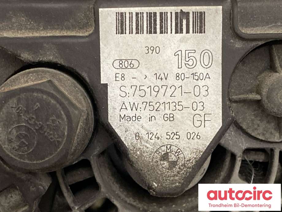 Dynamo til BMW 5-Serie 2003-2010 (E60/E61) (E60/E61) (12317541694|)