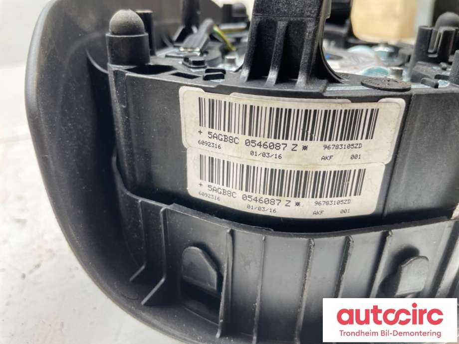 Airbag rattpute til Peugeot 308 2013-2021 (Type II)  (96783105ZD|)