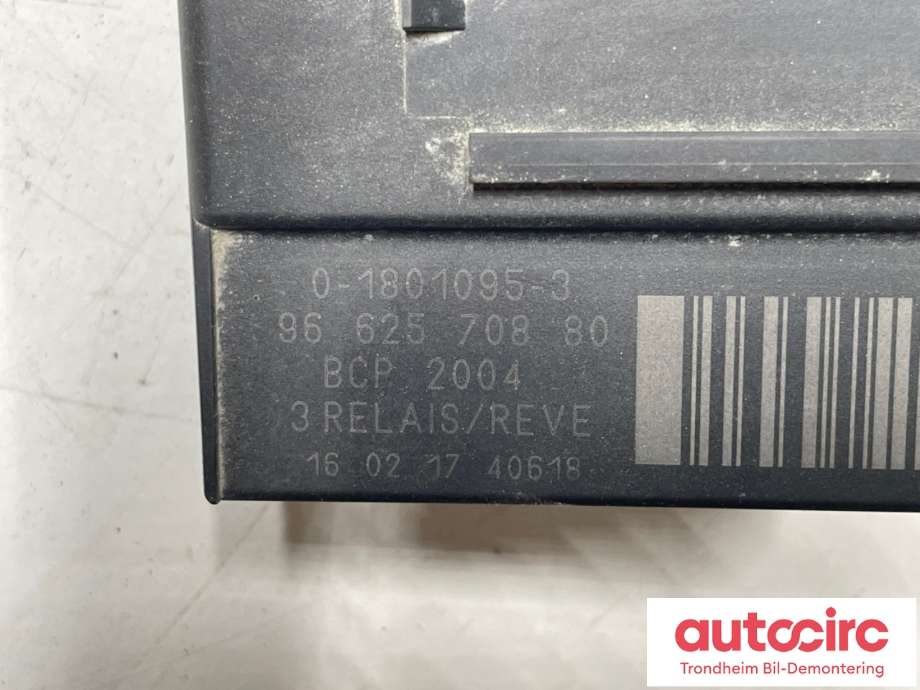 Rele gløde til Peugeot 308 2013-2021 (Type II)  (9662570880|6500EJ|)