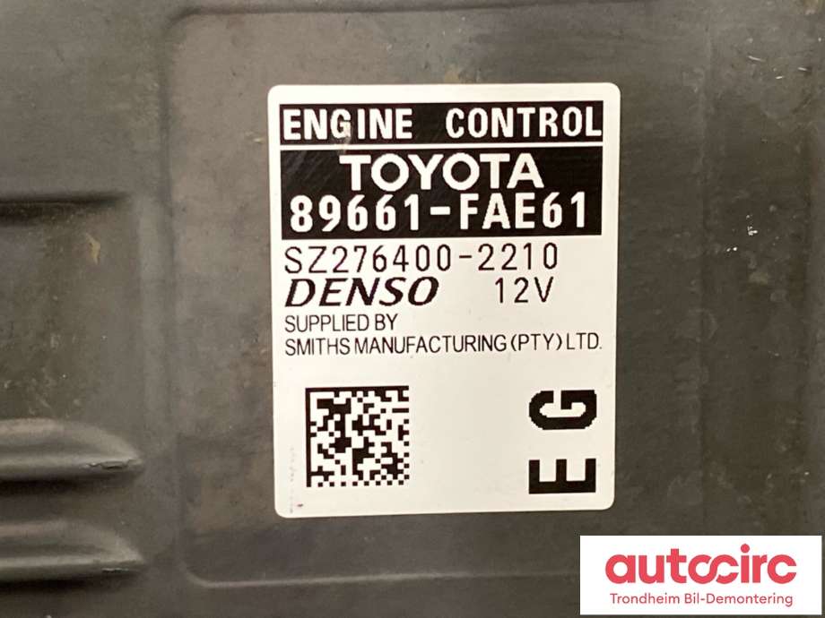 Styreenhet motor til Toyota Hilux 2020-->> (89661-FAE61|89661FAD73|)