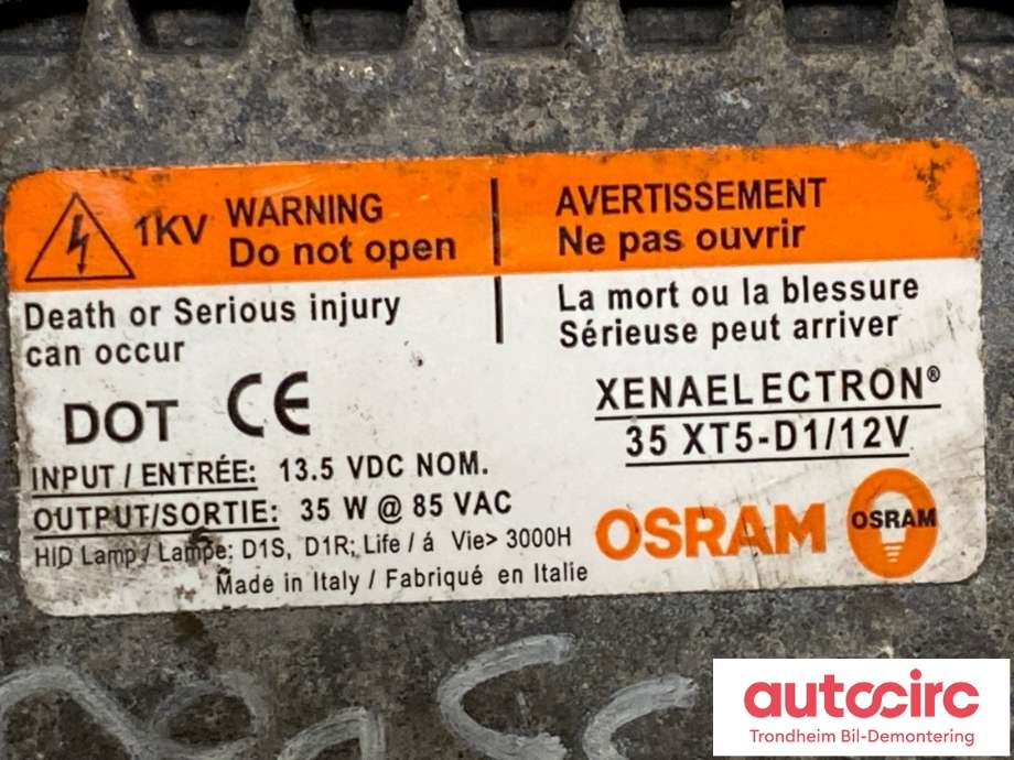 Styreenhet xenon/ballast til Ford Focus 2008-2010 (Type II, Fase 2)  (1521216|8M51-13C170-AA|)
